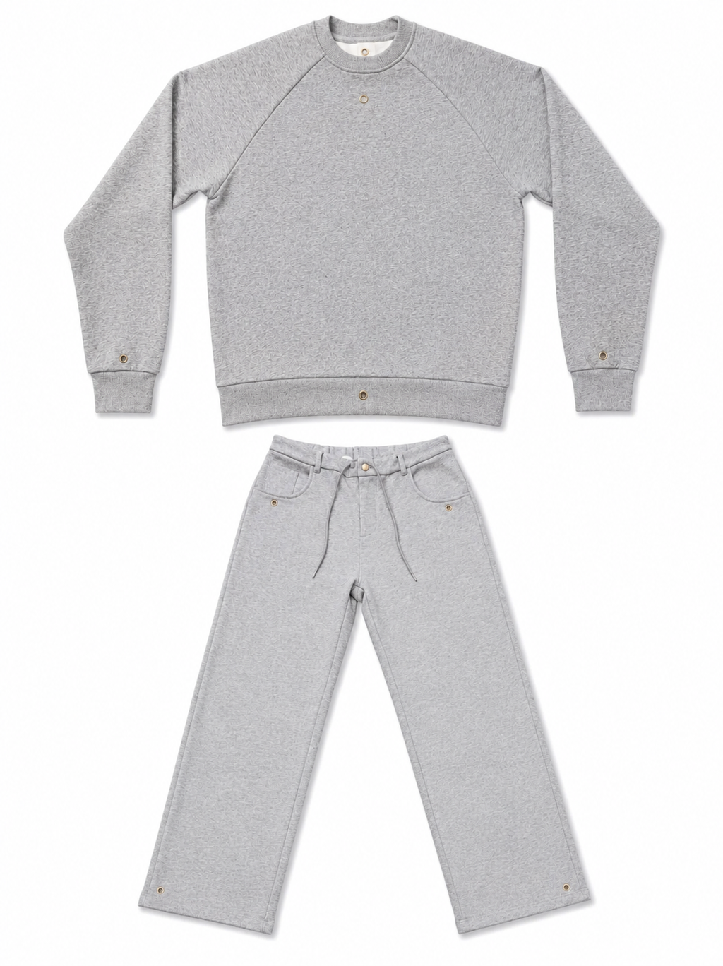 Heather Grey Set ( Sweatshirt & Sweatpants)