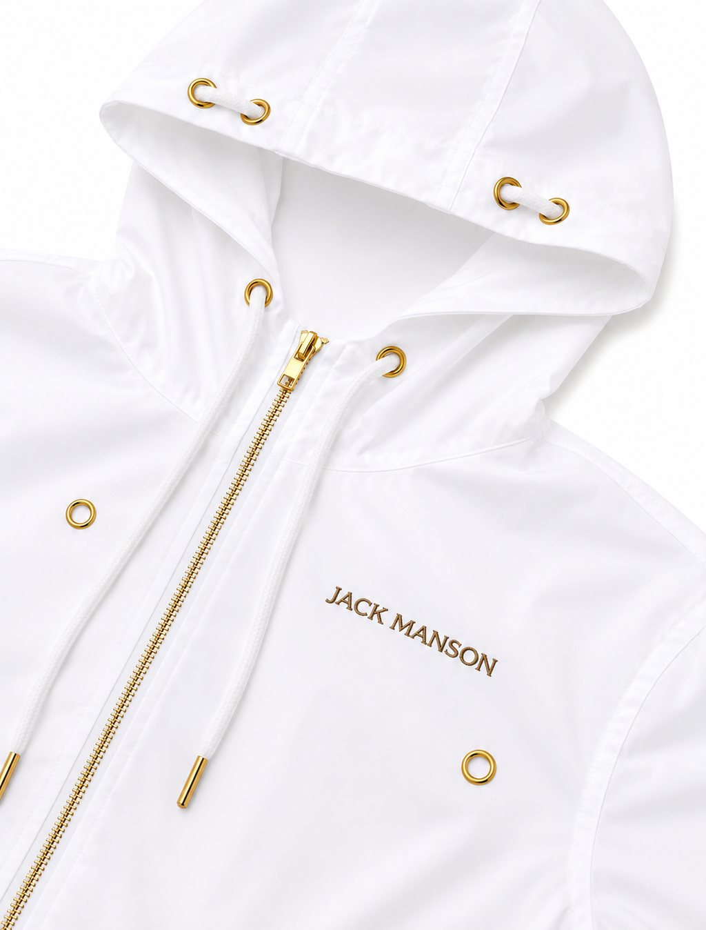 White Windbreaker