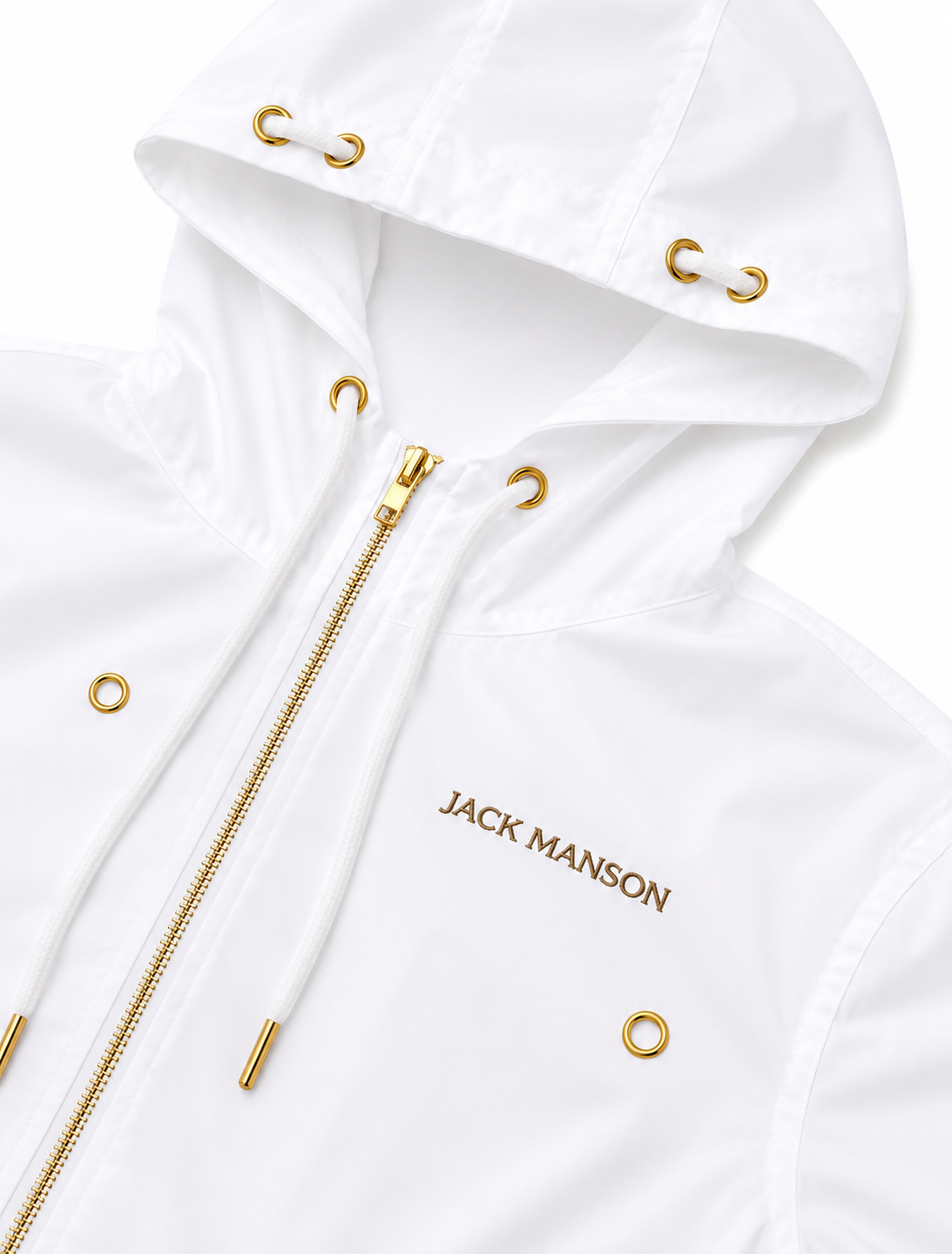 White Windbreaker